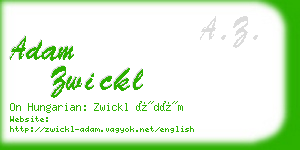 adam zwickl business card